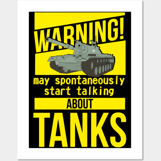 Warning may spontaneously start talking about tanks M48 Patton Posters and Art